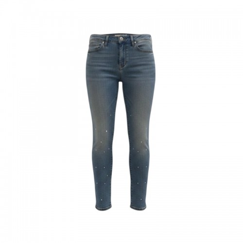 Levi’s 711 Skinny Γκρι-Μπλε Τζιν με Στρας – Μέγεθος 36 / Pre-Owned