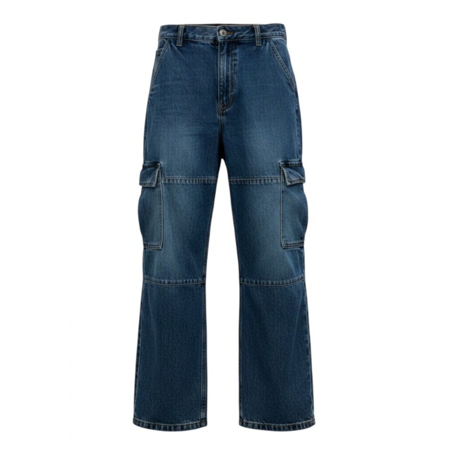Admiral Μπλε Wide Leg Cargo Τζιν – Μέγεθος 38 / Pre-Owned