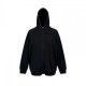 Adidas Μαύρη Φούτερ Ζακέτα Hoodie με Τονικές Ρίγες – Μέγεθος XXL / Pre-Owned