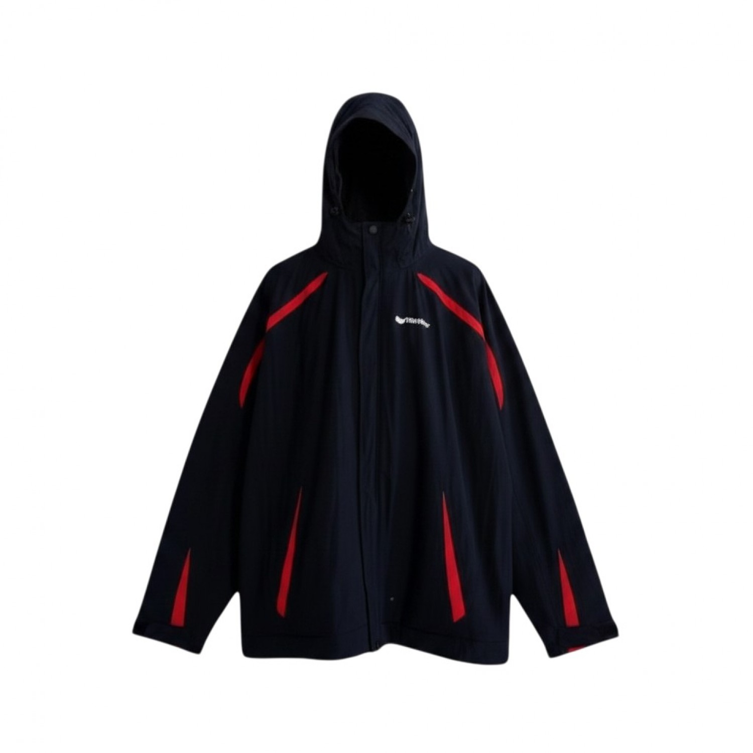 Columbia Interchange Hooded Jacket Μαύρο/Κόκκινο | L / Pre-Owned