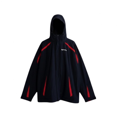 Columbia Interchange Hooded Jacket Μαύρο/Κόκκινο | L / Pre-Owned