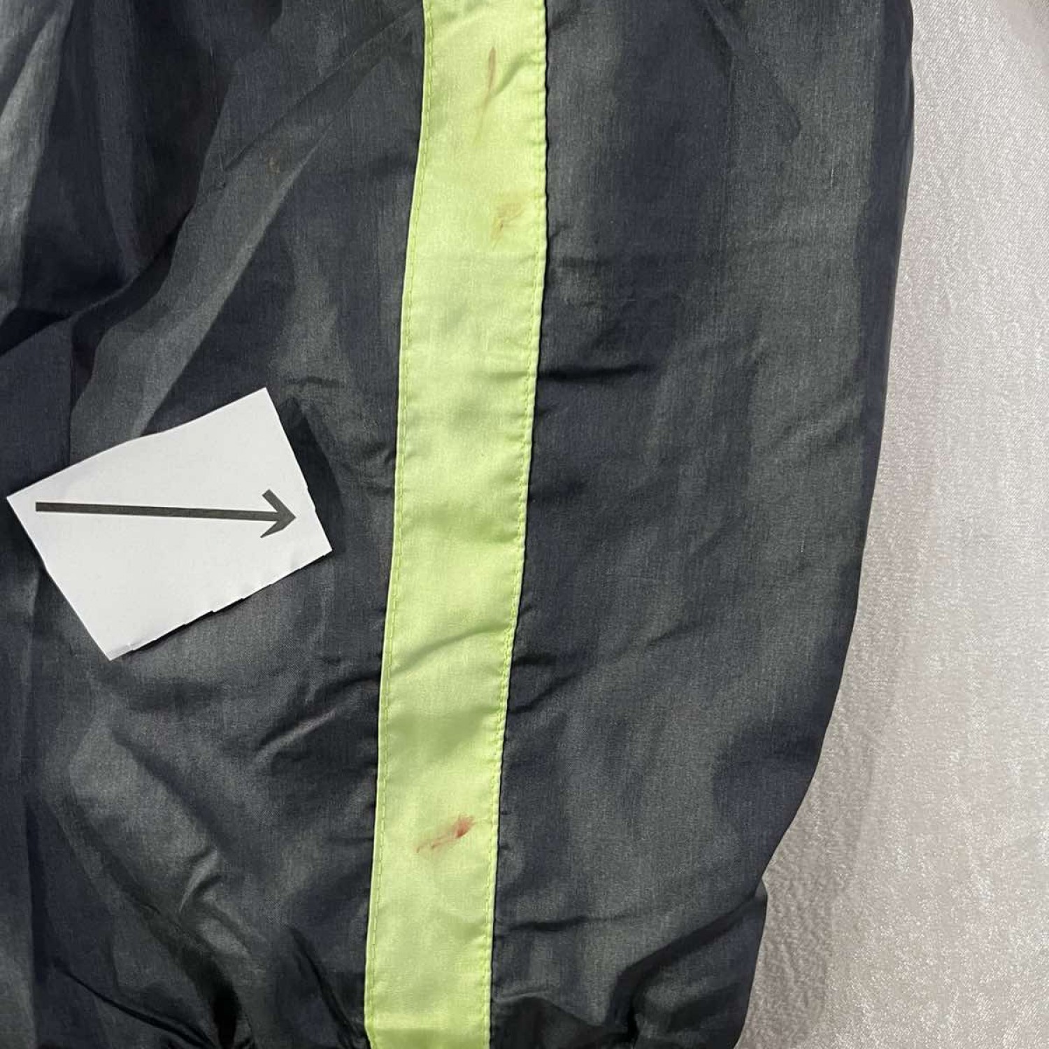 Nike International Vintage Windbreaker Jacket Μαύρο / Neon Πράσινο – XL / Pre-Owned