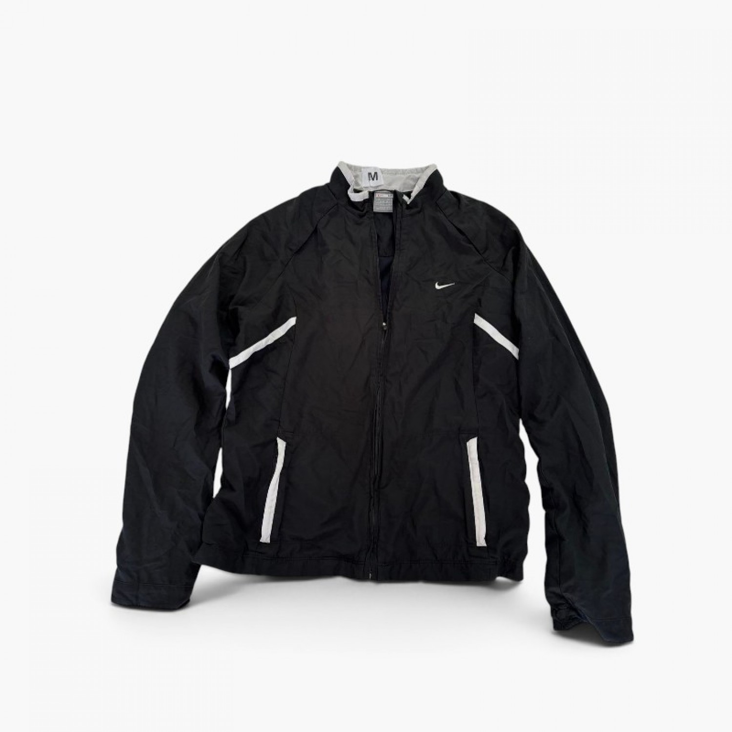 Nike Μαύρο Αντιανεμικό / Αθλητικό Jacket Full Zip – Μέγεθος M / Pre-Owned