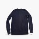 Ralph Lauren Cable Knit Cardigan Navy με Suede Patch – Μέγεθος L / Pre-Owned