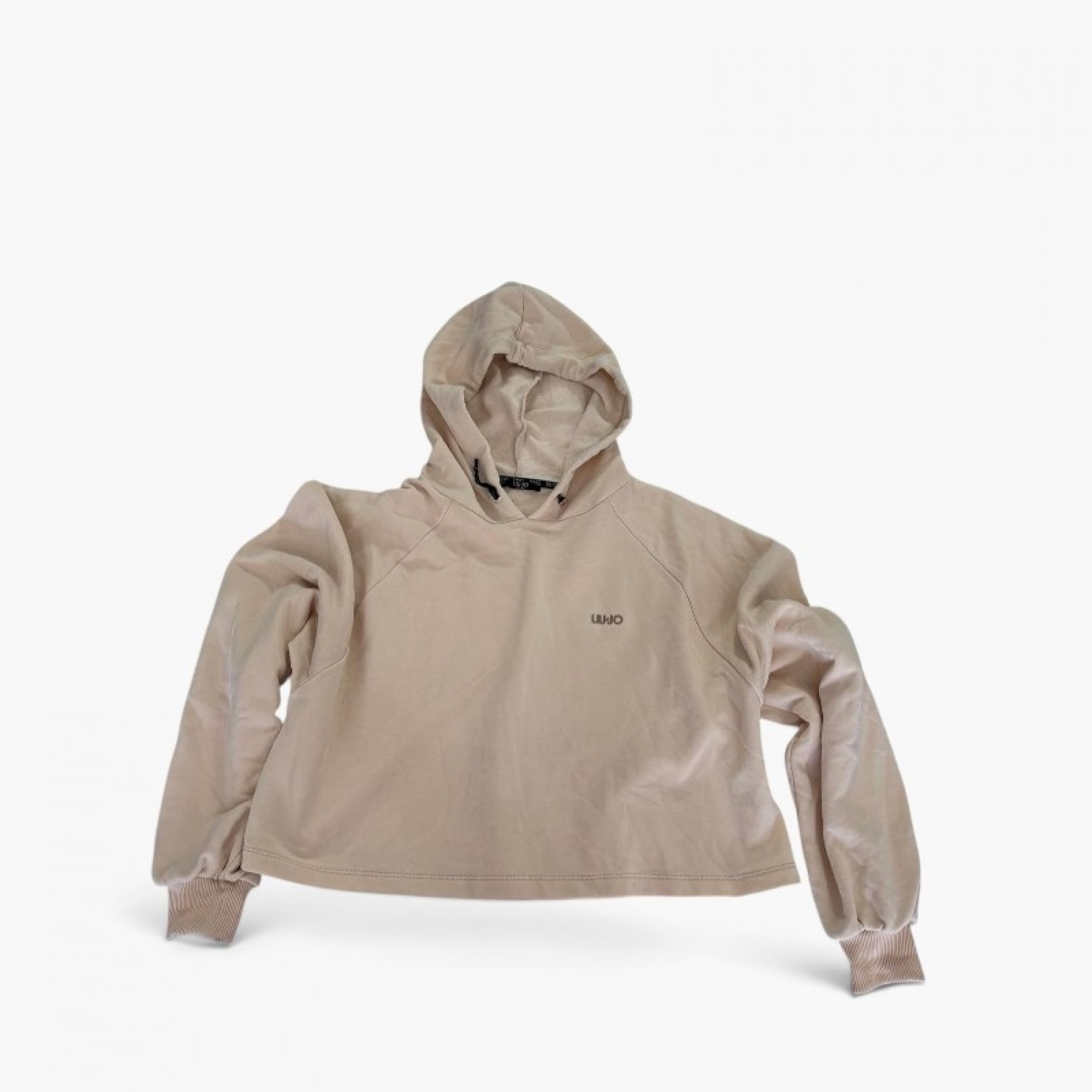 Liu Jo Μπεζ / Εκρού Hoodie με Κουκούλα – Μέγεθος M / Pre-Owned