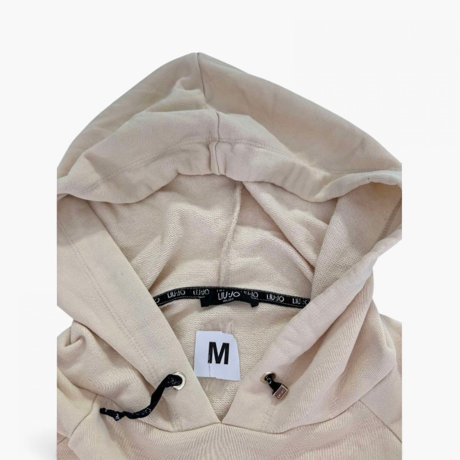 Liu Jo Μπεζ / Εκρού Hoodie με Κουκούλα – Μέγεθος M / Pre-Owned